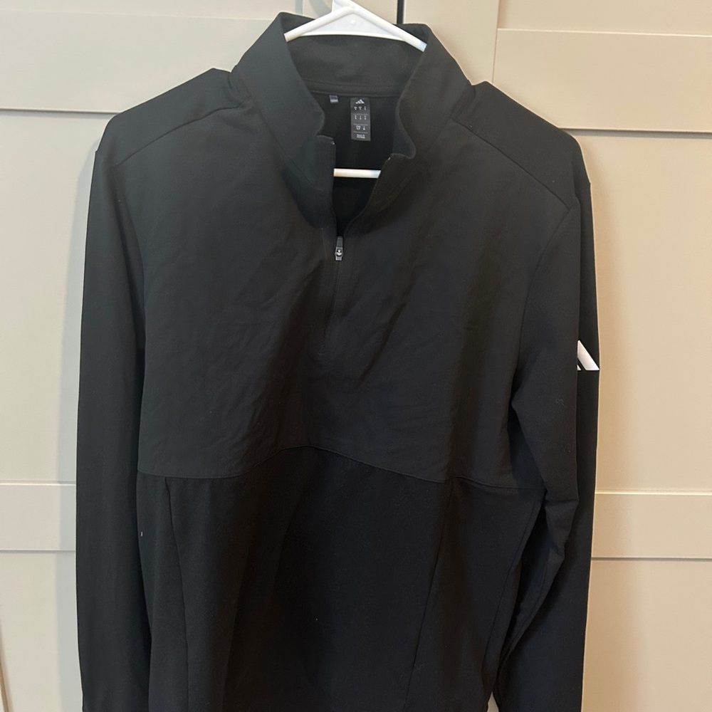 Men's Adidas Black Quarter-Zip Jacket